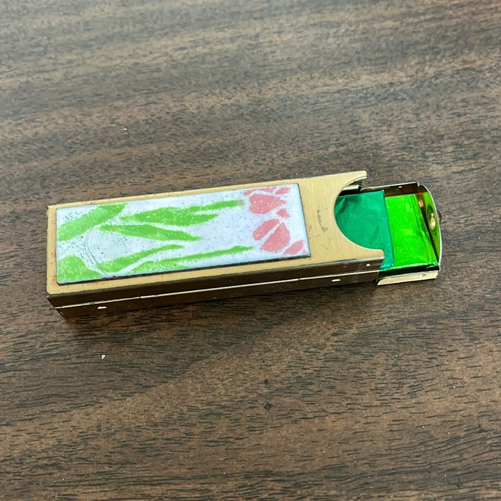 Vintage Tulip Metal/Tin Gum Stick Holder